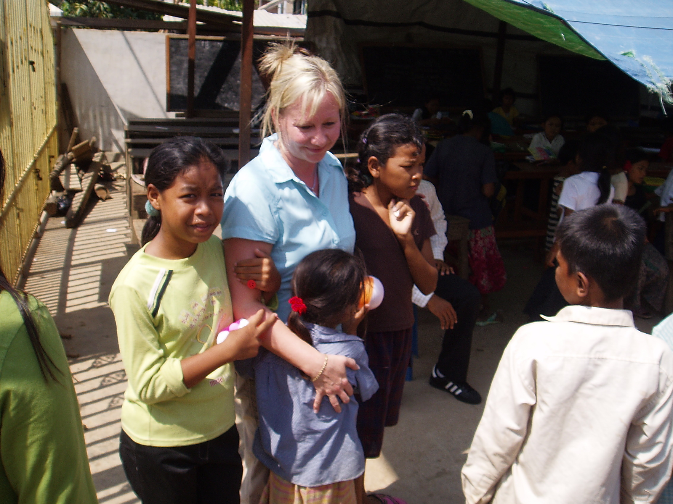 Assisting orphans in Cambodia